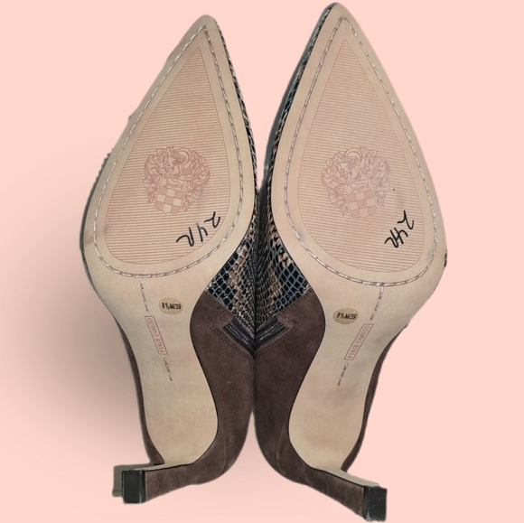 VINCE CAMUTO Women's Sempren Ankle Boot Brown and Black Size 8.5 New - Picture 11 of 15